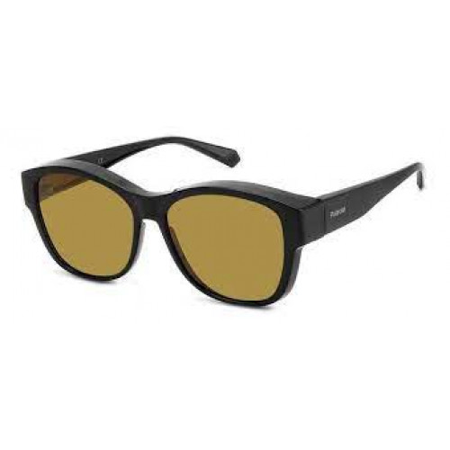 Polaroid Sunglasses FC3 16883 Purple White Square Frames with Black Lenses