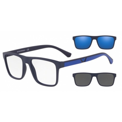 Buy Emporio Armani Rectangle, Full Rim, Brown Eyeglasses for Men Online |  Eyewear Model EMPORIO ARMANI EA 4115 5802/1W 3N (ATTACH 2 CLIP ON) | GKB  Opticals